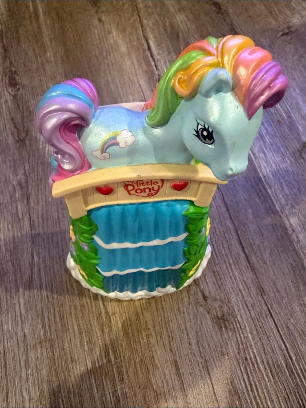 My Little Pony Rainbow Pastel Pony Bath soap dispenser Blue Waterfall